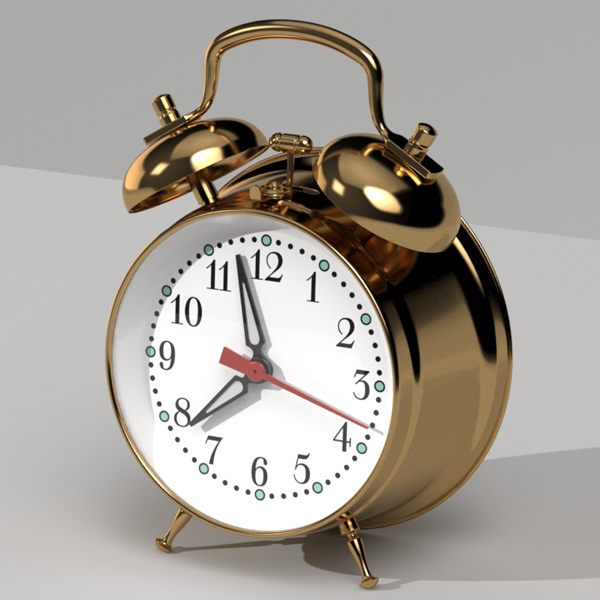 Gold Alarm Clock Strata