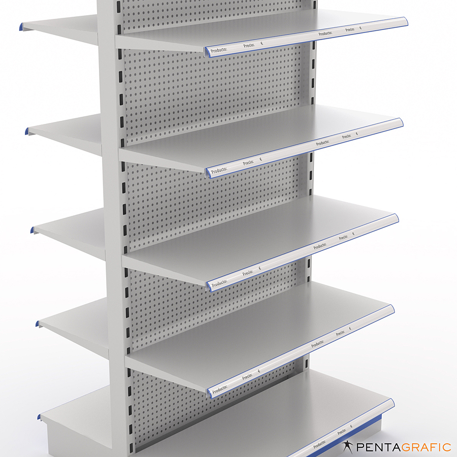 Gondola Shelving 100x200 cm. double 6shelves v1 Strata