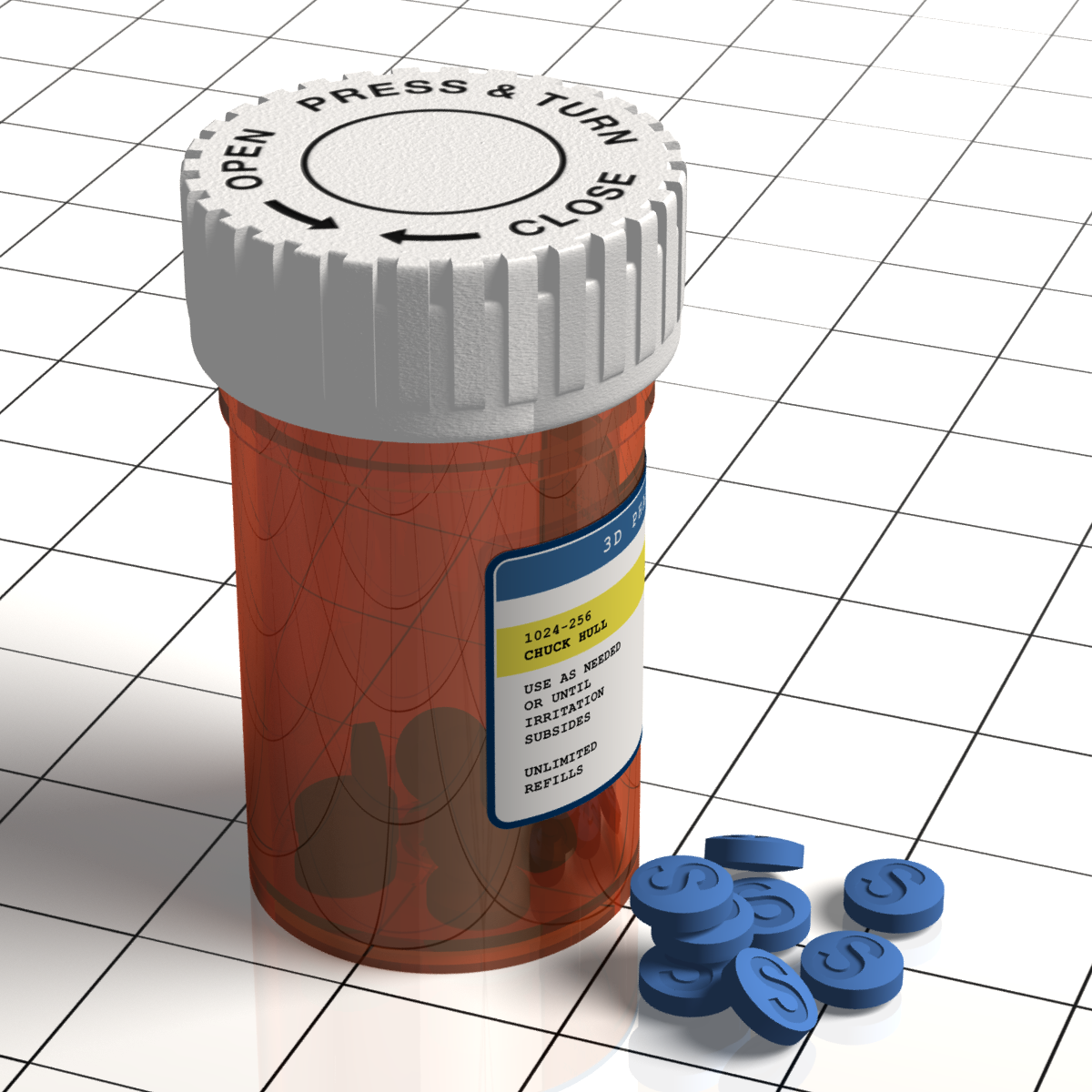 Prescription container 03b - Strata